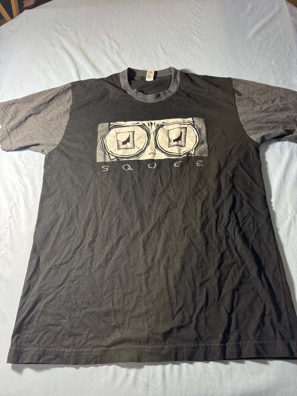 Vtg invader zim Squee Graphic T-Shirt Size L Black